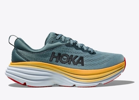 Hoka One One Men's Bondi 8 Sneakers Goblin Blue / Mountain Spring Flexible Torsion System