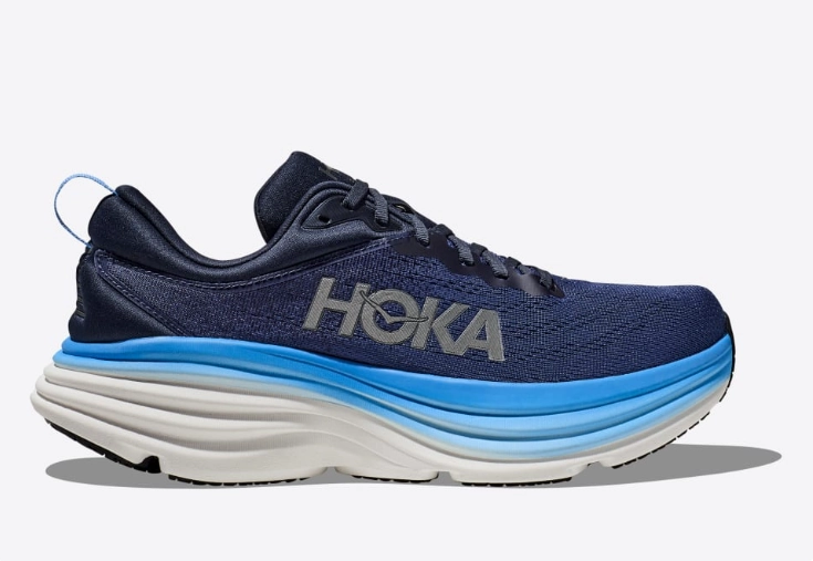 Zero Gravity Engineering Hyper Compression Cushion Hoka One One Men's Bondi 8 Sneakers Outer Space / All Aboard