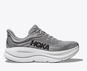 Impact Resistant Frame Hoka One One Men's Bondi 9 Sneakers Galactic grey / Stellar grey