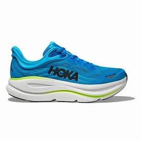 Hoka One One Men's Bondi 9 Sneakers Skyward Blue/ Hoka Blue Wide Support Tough Rubber