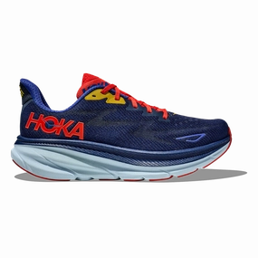 Busy Schedule Light Impact Hoka One One Men's Clifton 9 Sneaker Bellwether Blue/Blue