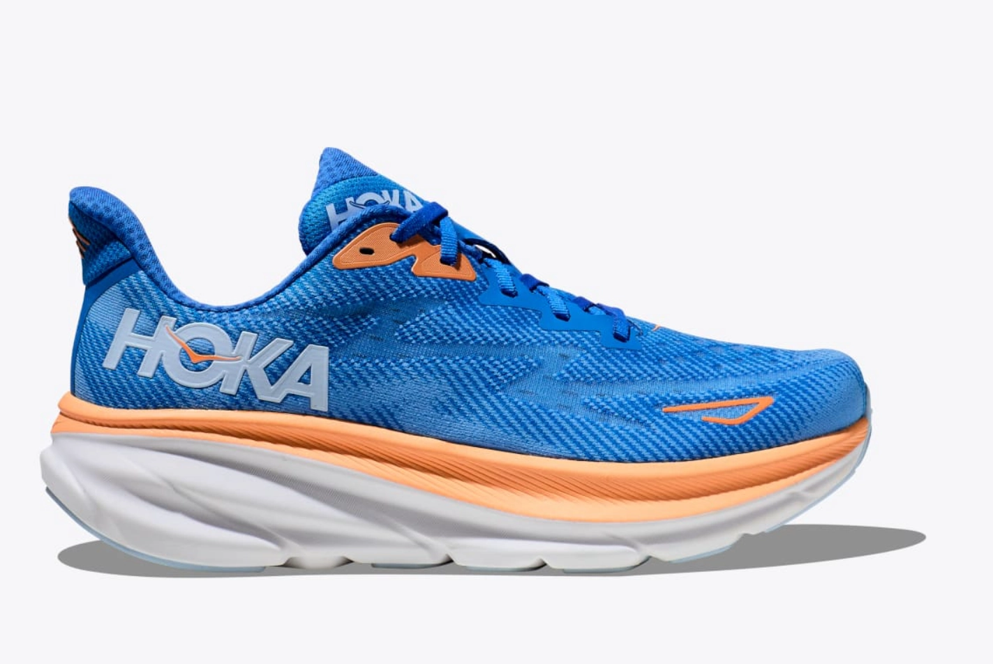 Comfort sole Walk Routine Hoka One One Men's Clifton 9 Sneaker Coastal Sky/All Aboard