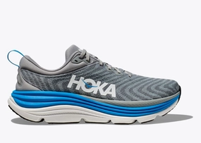 Casual Athletic SoftMaterial Hoka One One Men's Gaviota 5 Sneaker Limestone / Diva Blue