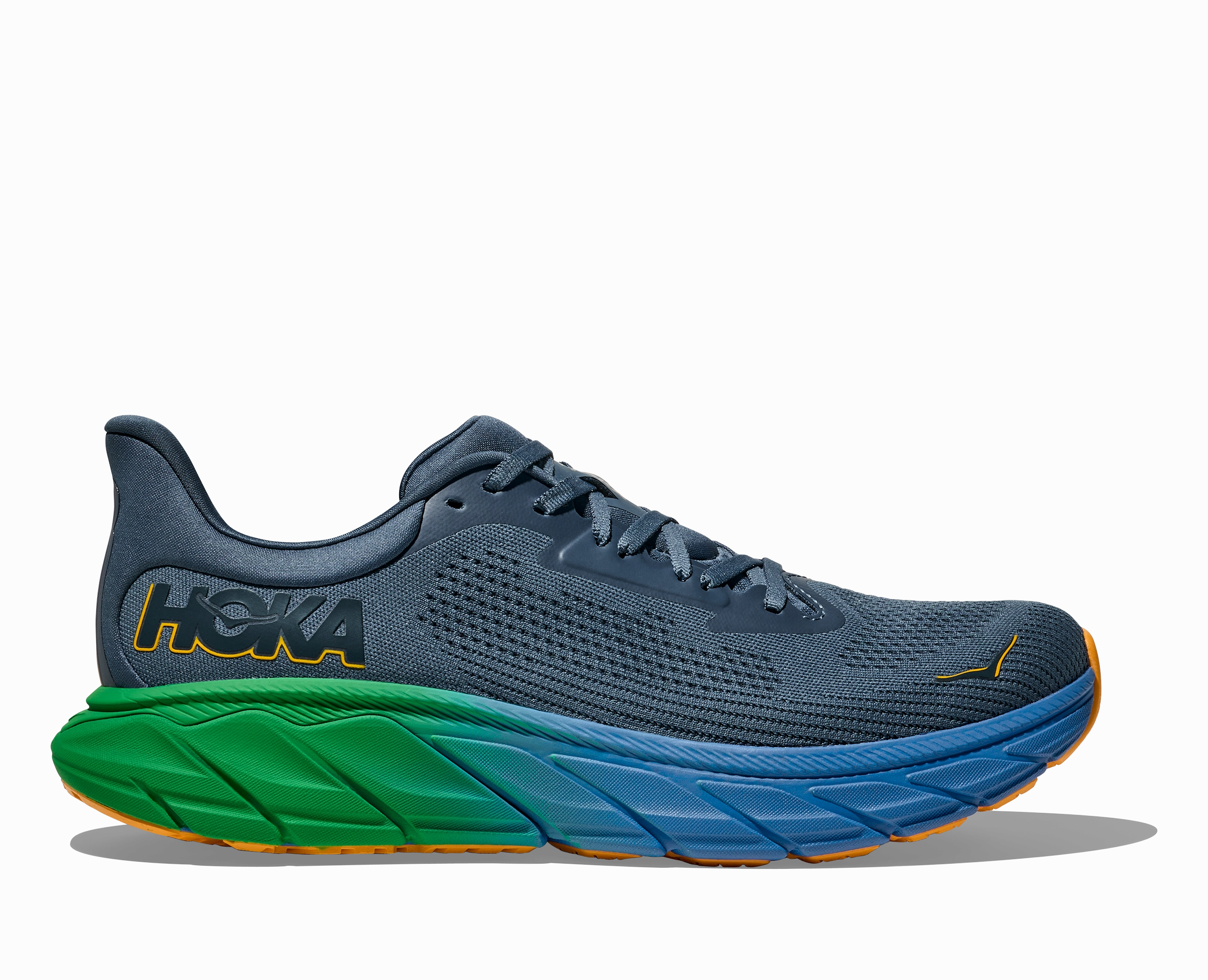 Hoka One One Mens Arahi 7 Thunder Cloud / Stormy Skies Everyday Motion Blown Rubber Traction