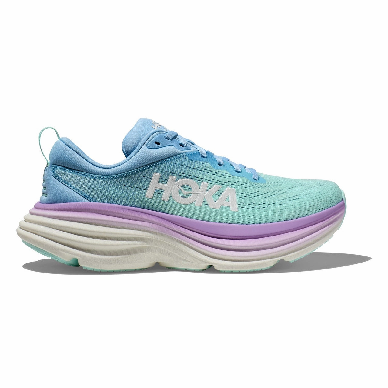 Breathable Choice Good Grip Hoka One One Women's Bondi 8 Sneaker Airy Blue/Sunlit Ocean