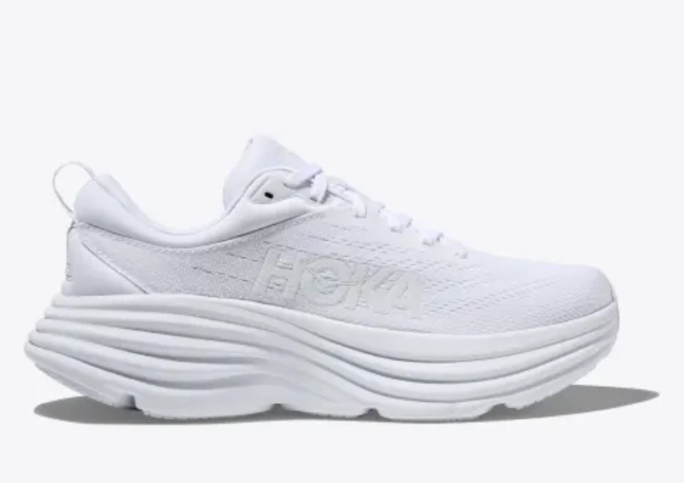 Orthopedic Design Hoka One One Women's Bondi 8 Sneaker White/White