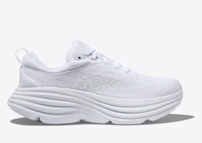 Hoka One One Women's Bondi 8 Sneaker White/White Step Fit