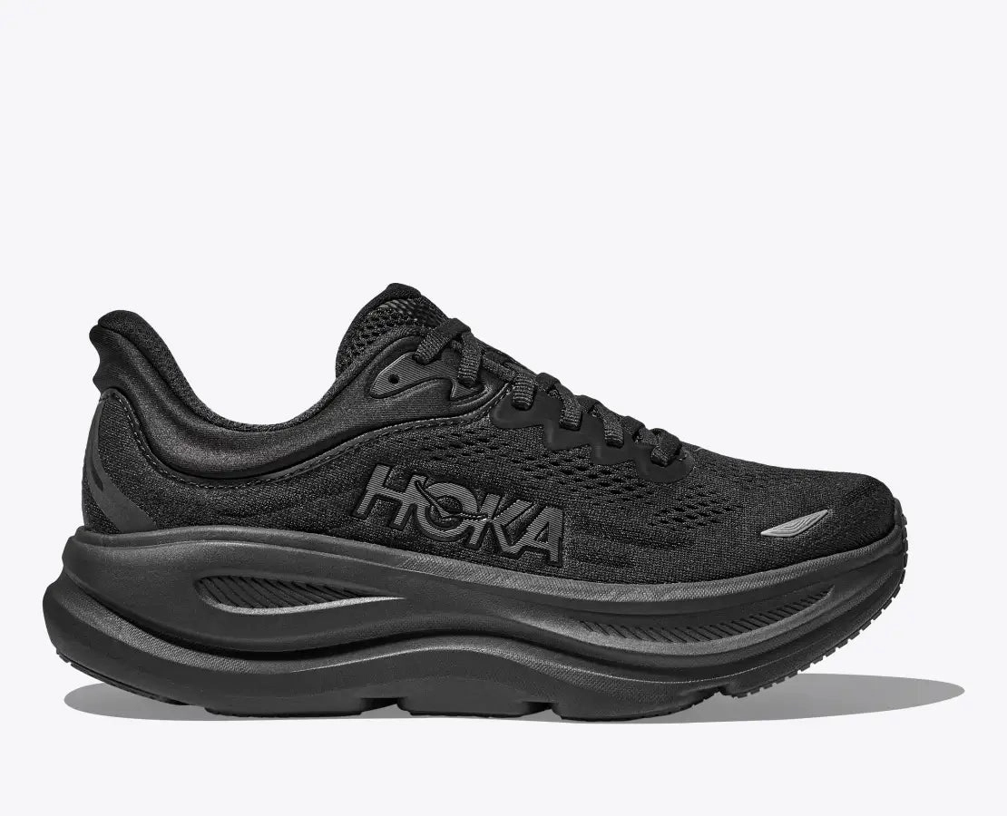 Hoka One One Women's Bondi 9 Sneakers Black/Black Comfort Padding