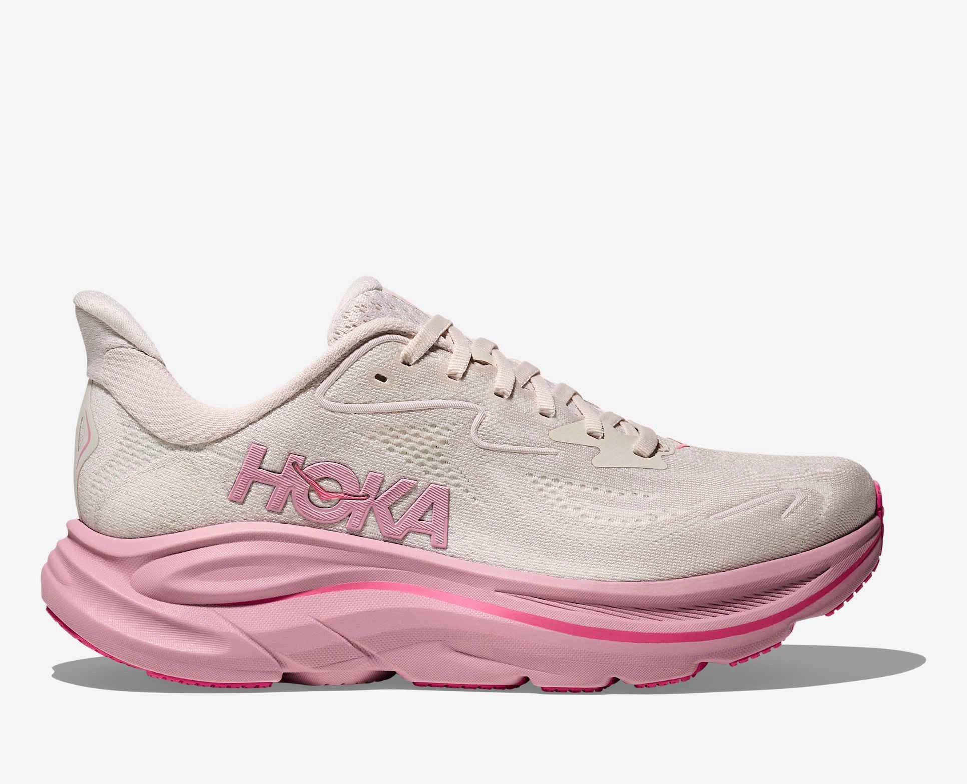 Hoka One One Women's Clifton 10 Sneaker Rose cream / Dried rose All Day Work Office Casual