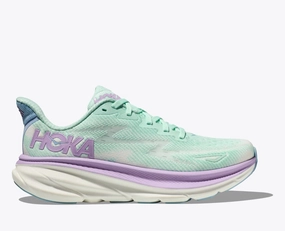 Eco Friendly Manufacturing Hoka One One Women's Clifton 9 Sneaker Sunlit Ocean / Lilac Mist