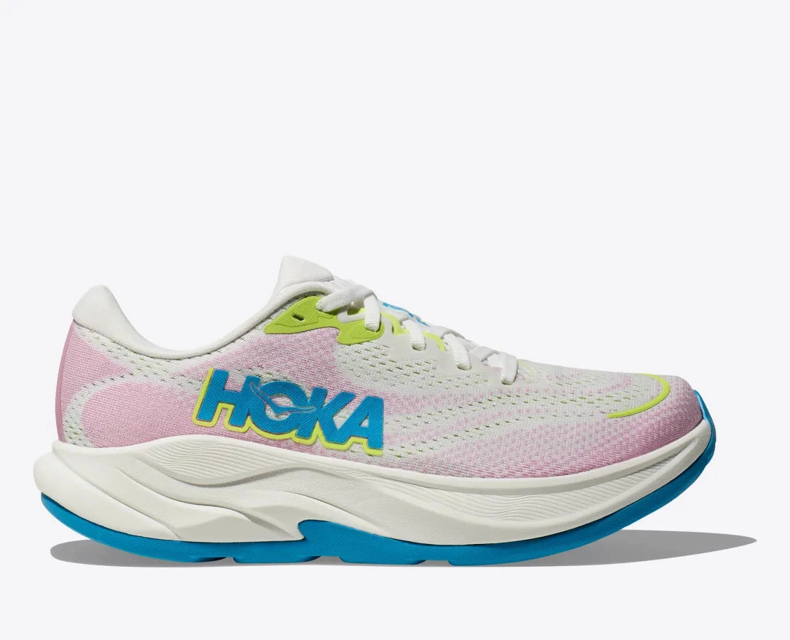 Full Flexibility Anti Slip Traction Hoka One One Women's Rincon 4 Frost / Pink Twilight