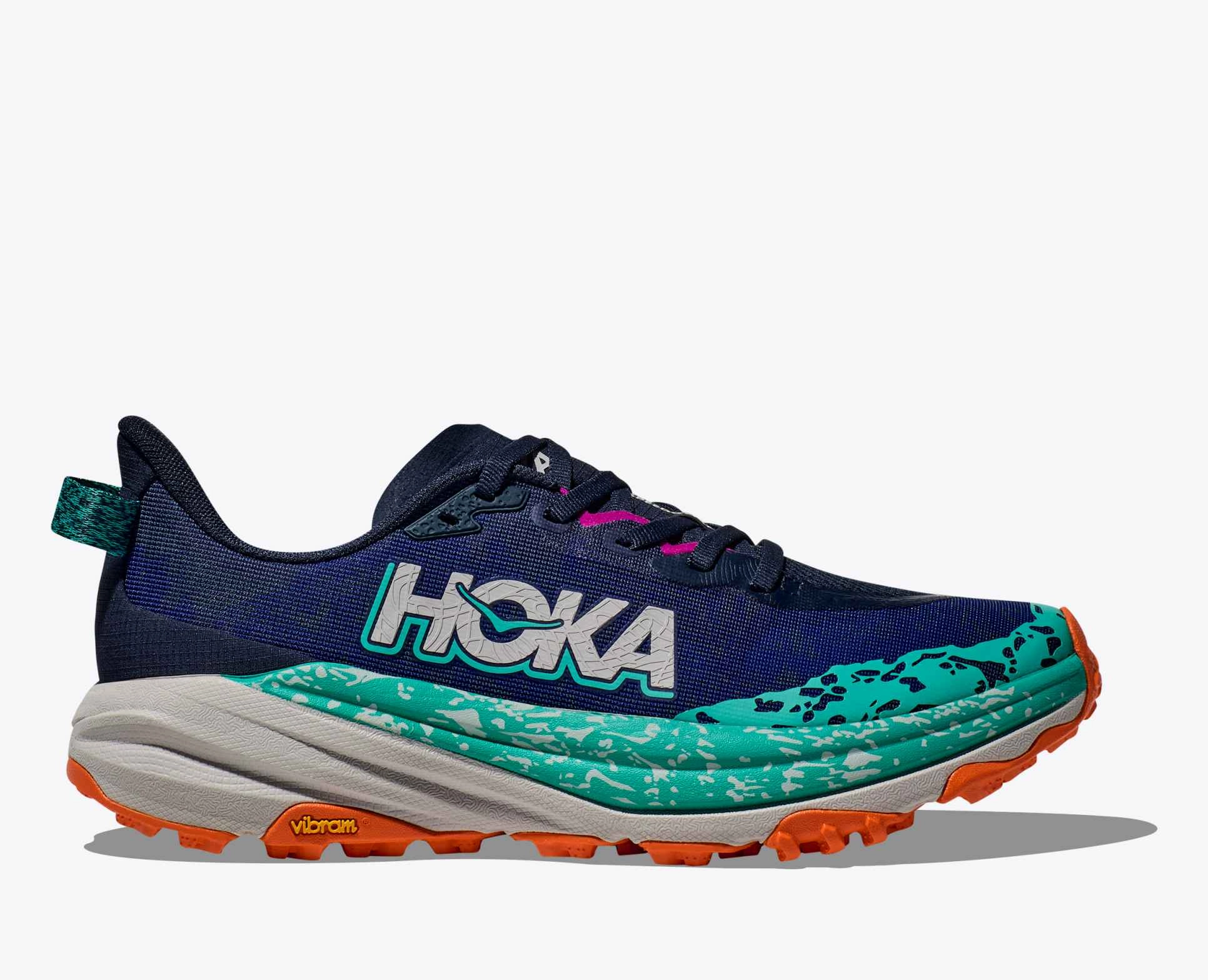 Friction Free Laces Hoka one one Women's Speedgoat 6 Sneakers Varsity Navy / Meteor