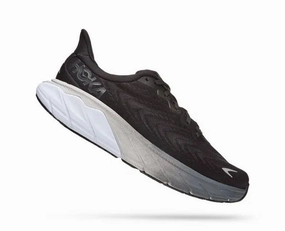 Hoka One One Womens Arahi 6 Black / White - BWHT Supportive Foam Wrap