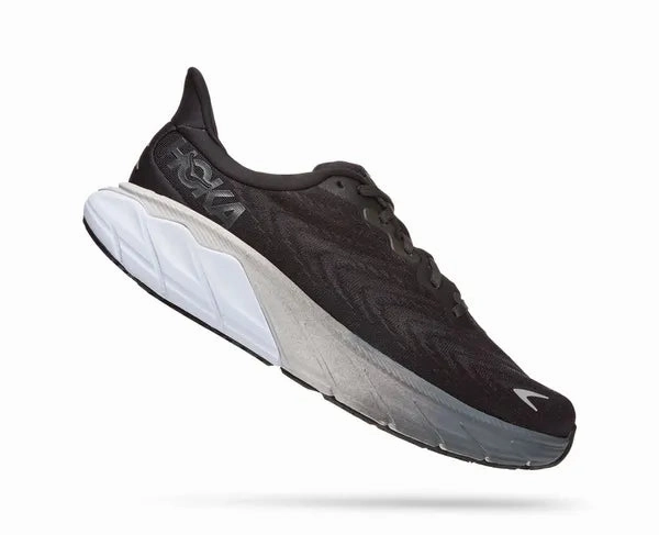Hoka One One Womens Arahi 6 Black / White - BWHT Eco Friendly Dye Process Durable Feel