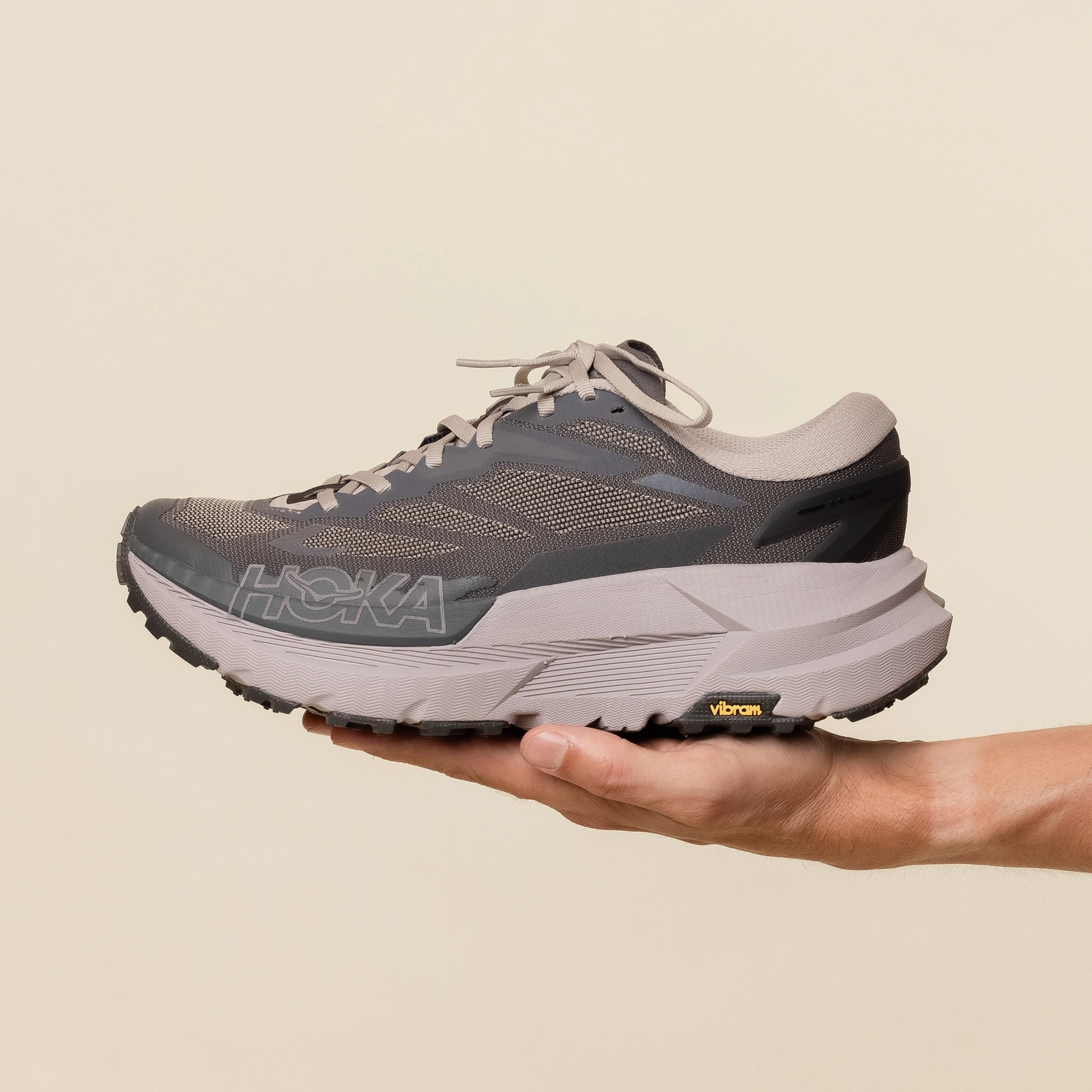 Hoka x J.L-A.L - Mafate X J.L-A.L - Beluga / Volcanic Ash Leather - Upper