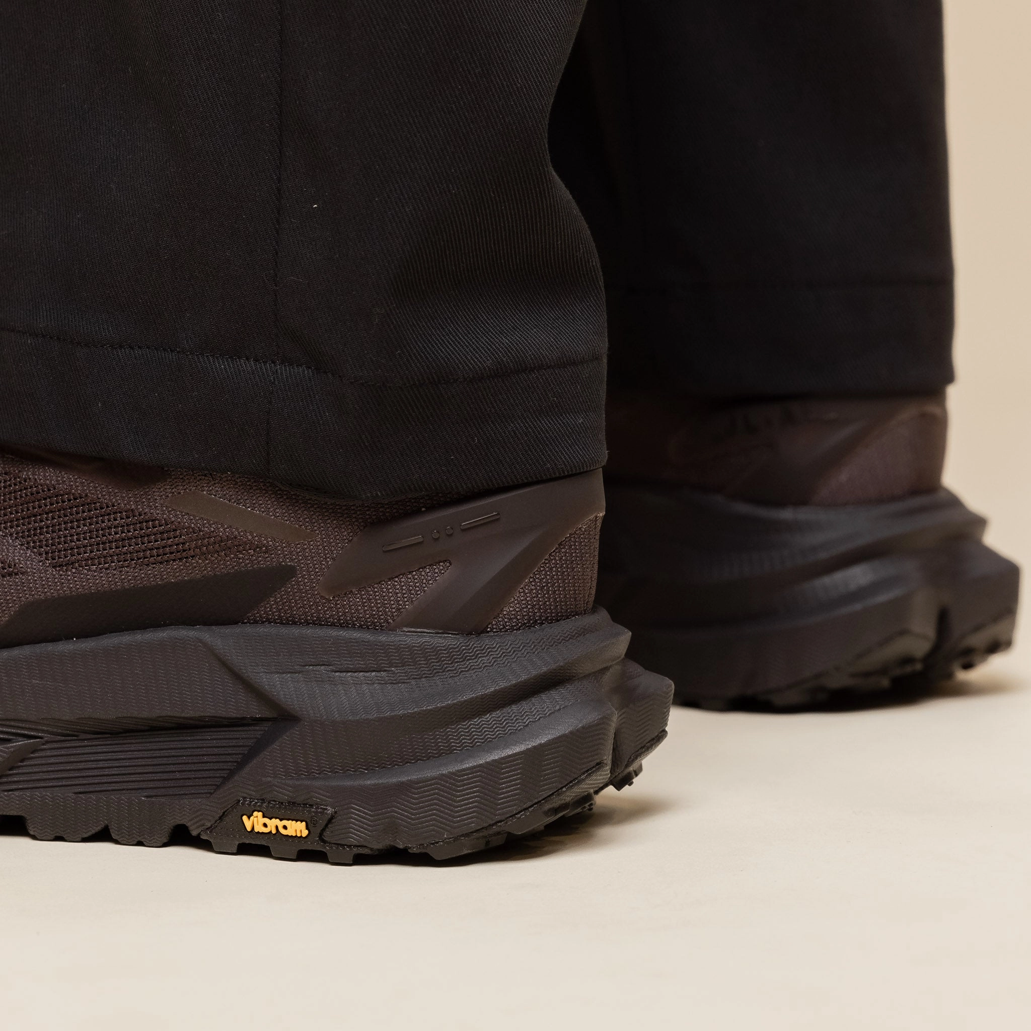 Hoka x J.L-A.L - Mafate X J.L-A.L - Jet Black / Espresso reinforced - toe running shoes single - density midsole shoes