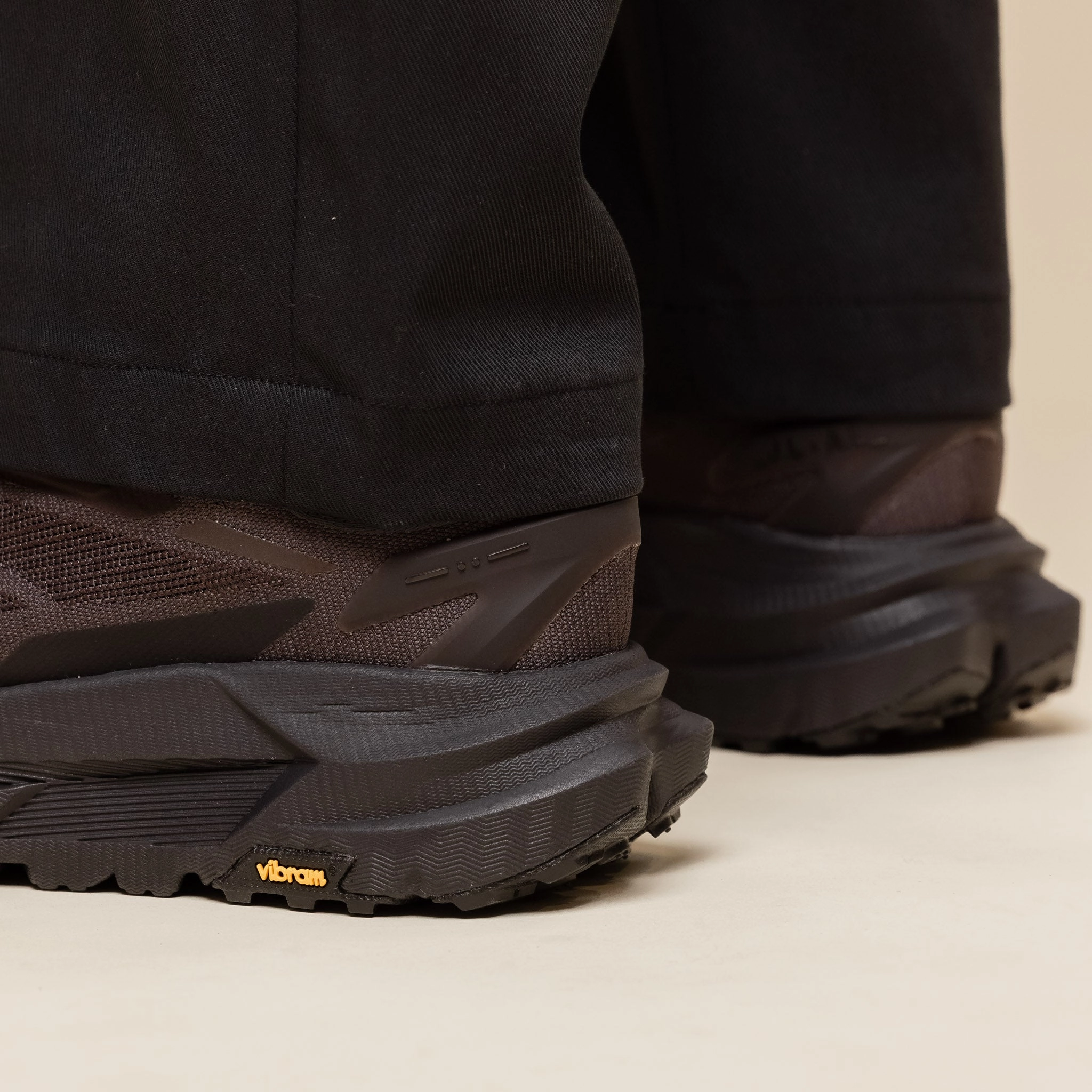 Hoka x J.L-A.L - Mafate X J.L-A.L - Jet Black / Espresso reinforced - toe running shoes single - density midsole shoes