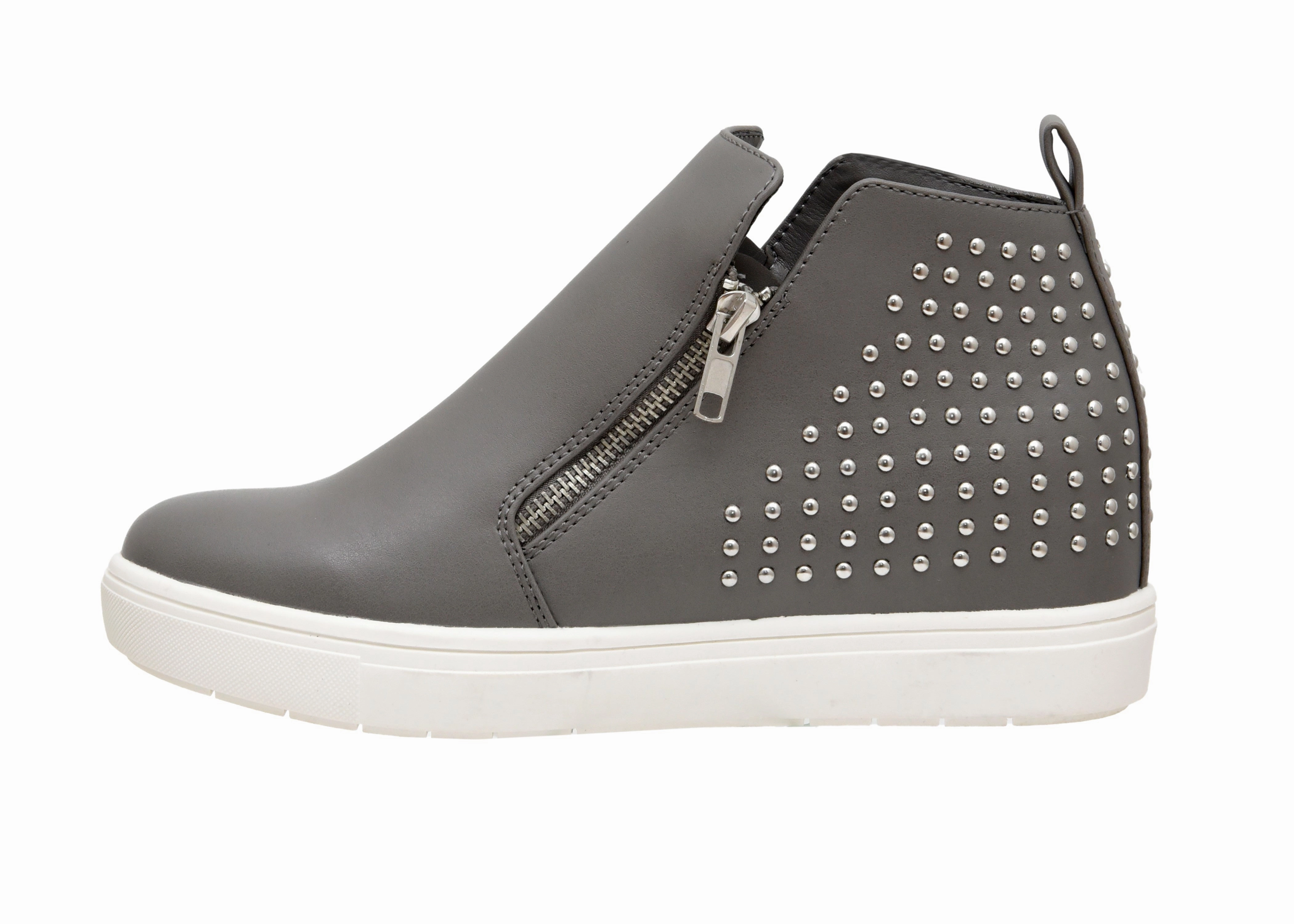 Hollywood Studded Wedge Sneaker Comfort Cushioning Stable