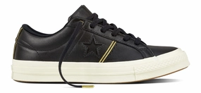 Converse One Star Low Top Black/Gold/Egret Silver Shine Mom Safe