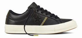 Converse One Star Low Top Black/Gold/Egret Silver Shine Mom Safe