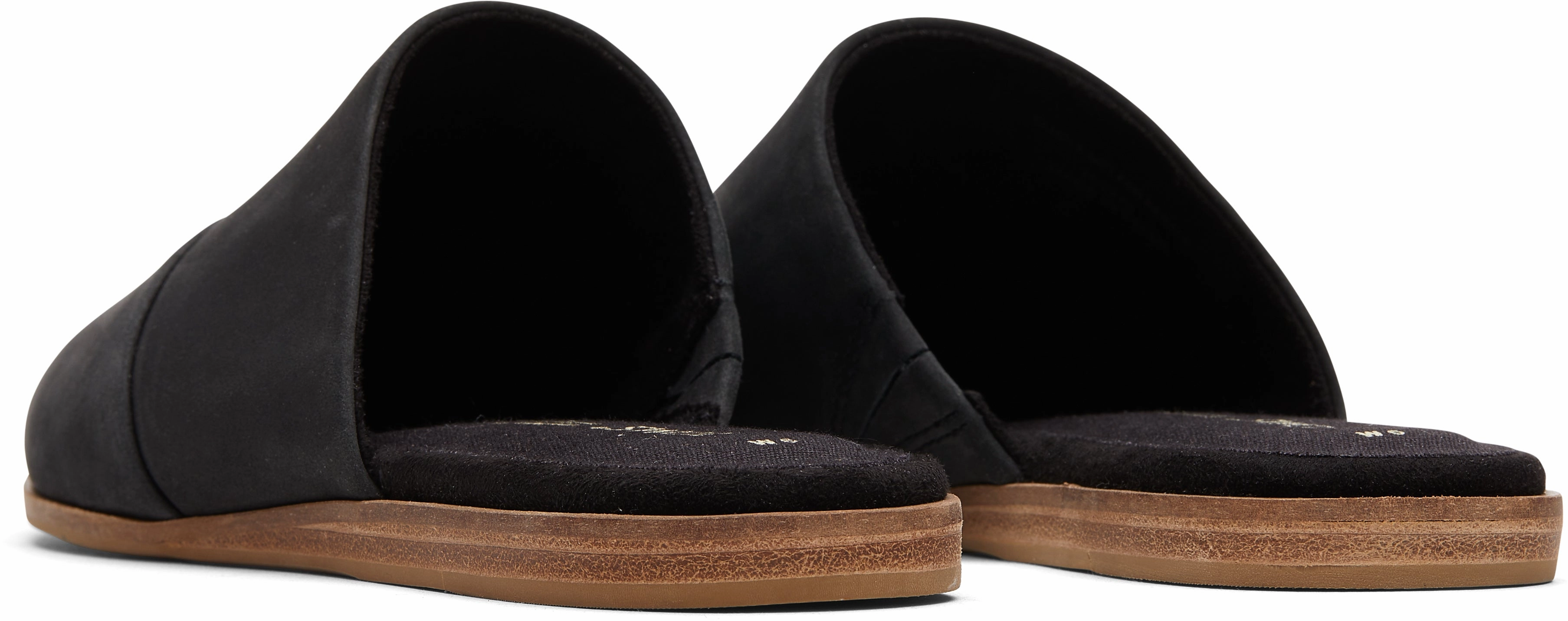 City Walk Jade Slip On Flat - Black Leather