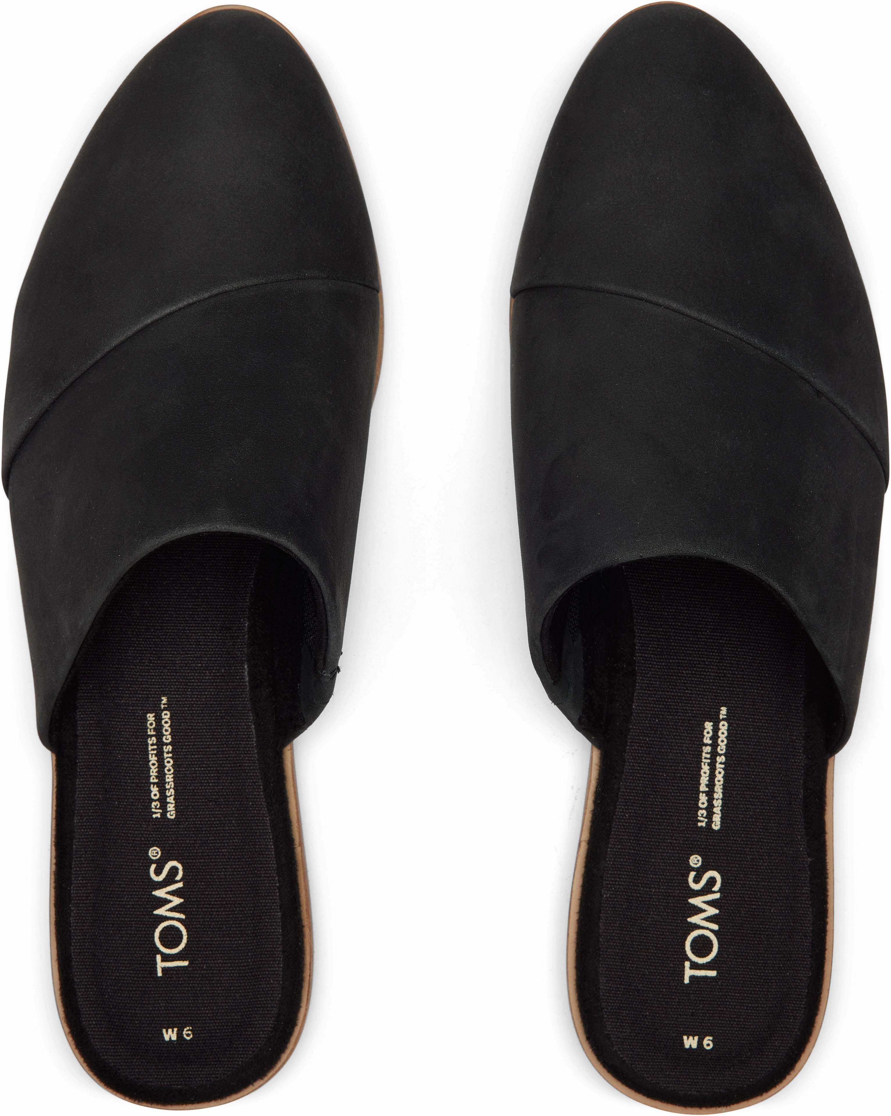 Jade Slip On Flat - Black Leather Quick Fit Step Easy Comfort