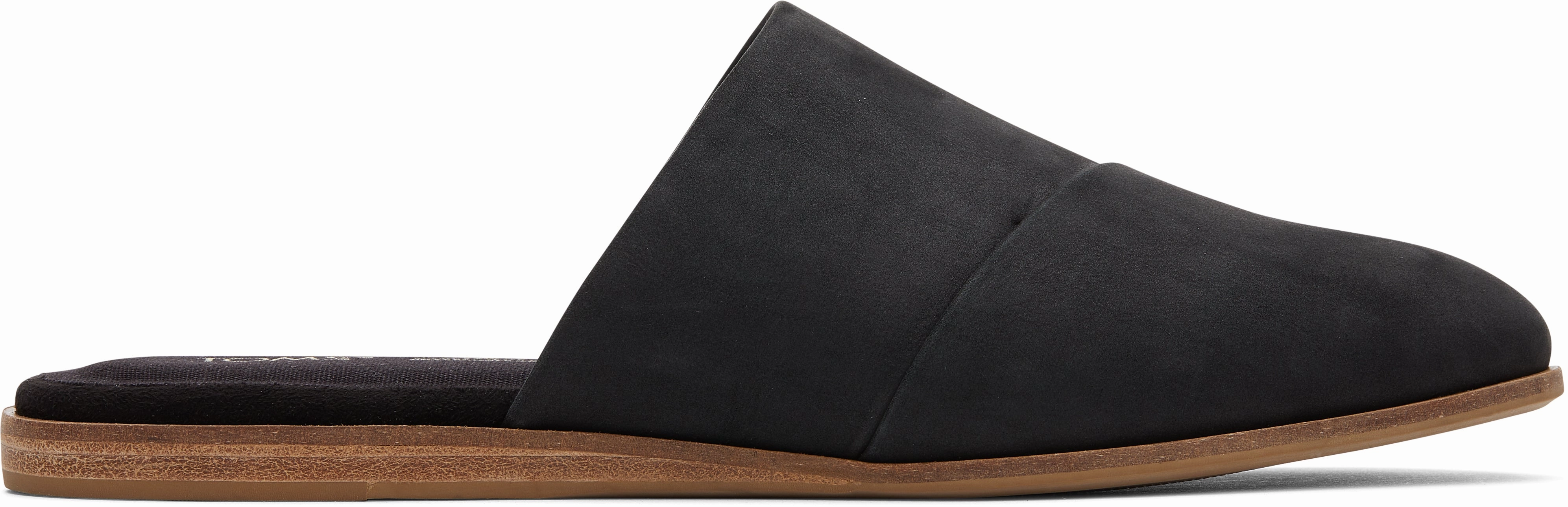 Jade Slip On Flat - Black Leather Instant Fit Walk