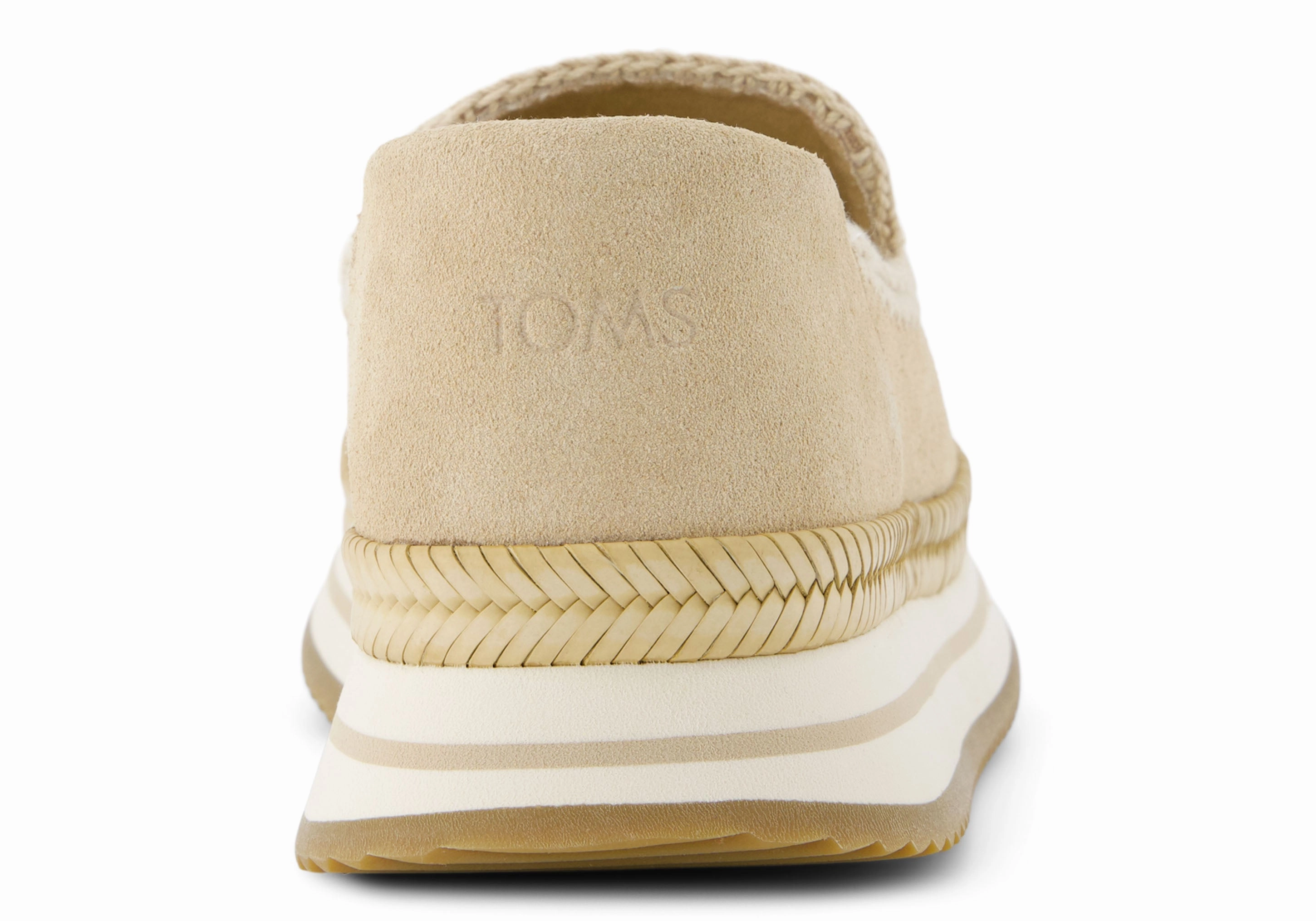 Easy Travel Classic Vibe Jocelyn Espadrille Sneaker - Oatmeal Suede/Deco Stitch