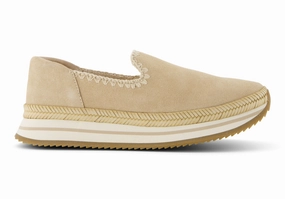 City Comfort Jocelyn Espadrille Sneaker - Oatmeal Suede/Deco Stitch