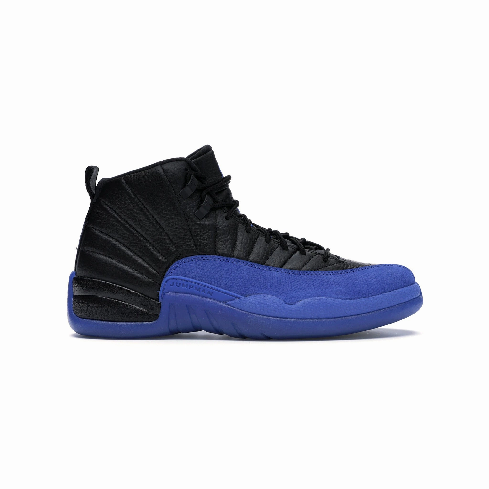 Jordan 12 Retro Black Game Royal Hydrophobic Upper Treatment Precision Fit Engineering