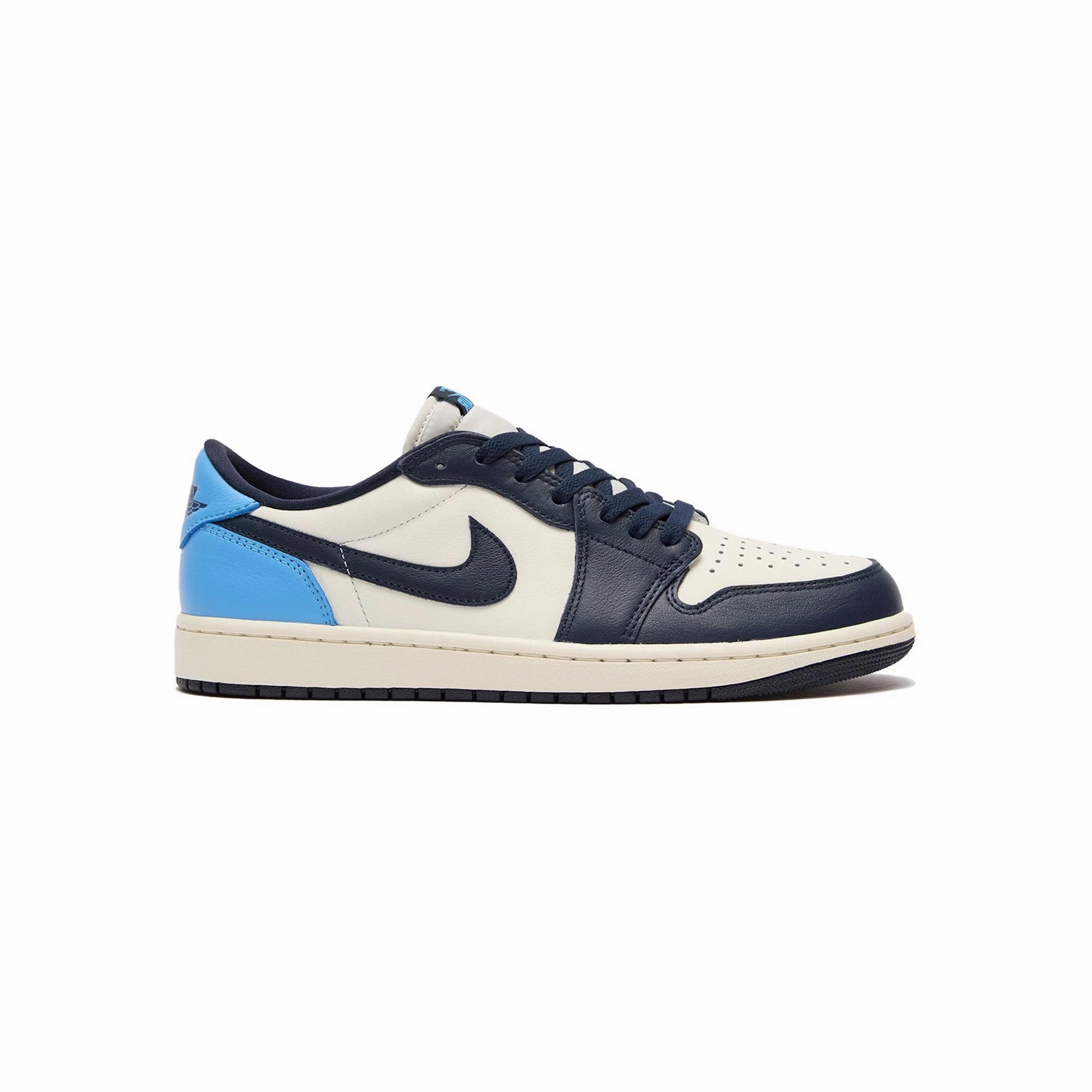 Jordan 1 Low OG Obsidian UNC Shock Diffusing Heel Comfortable Strapping