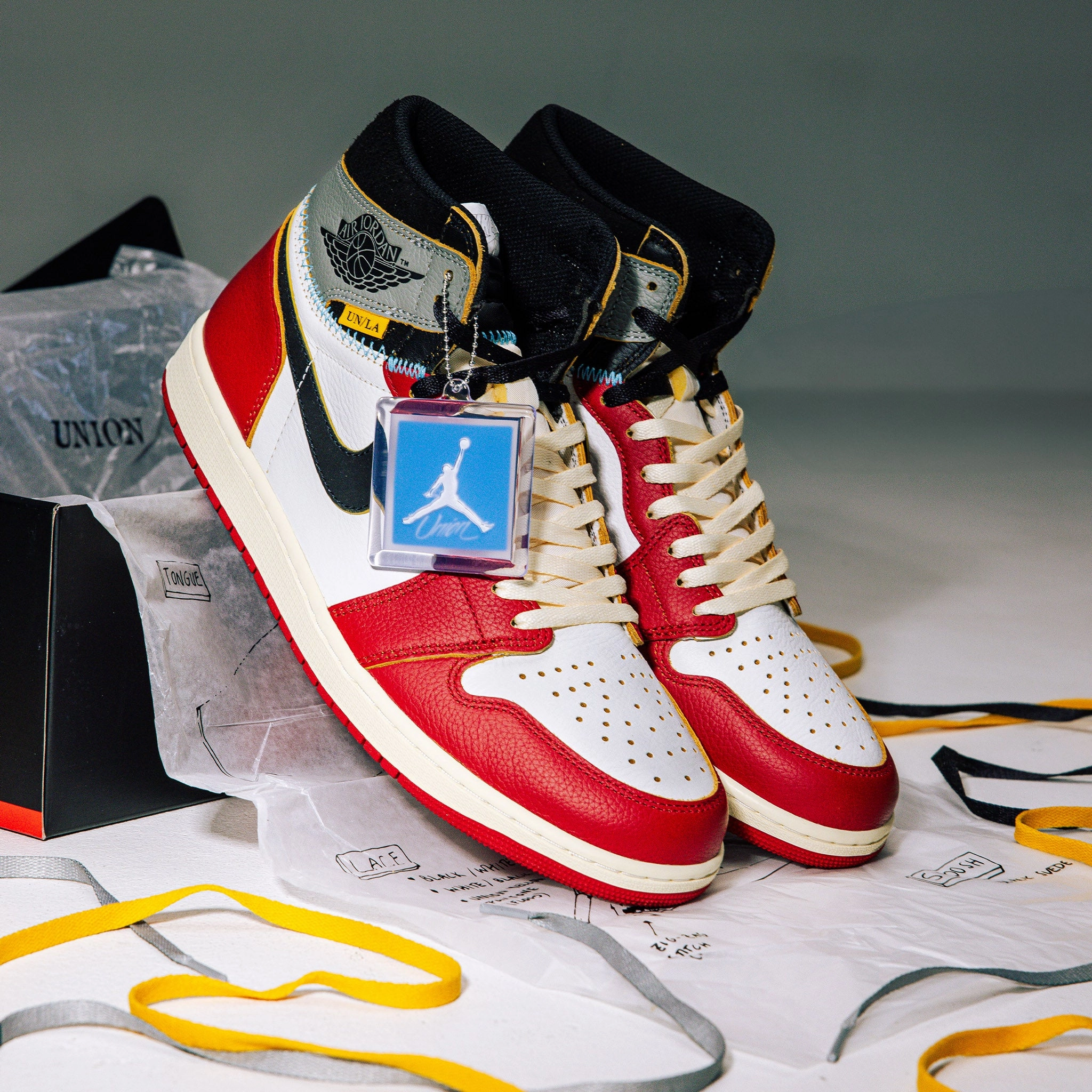 Jordan 1 Retro High OG SP Union LA Chicago Shadow High Quality Comfort Platform