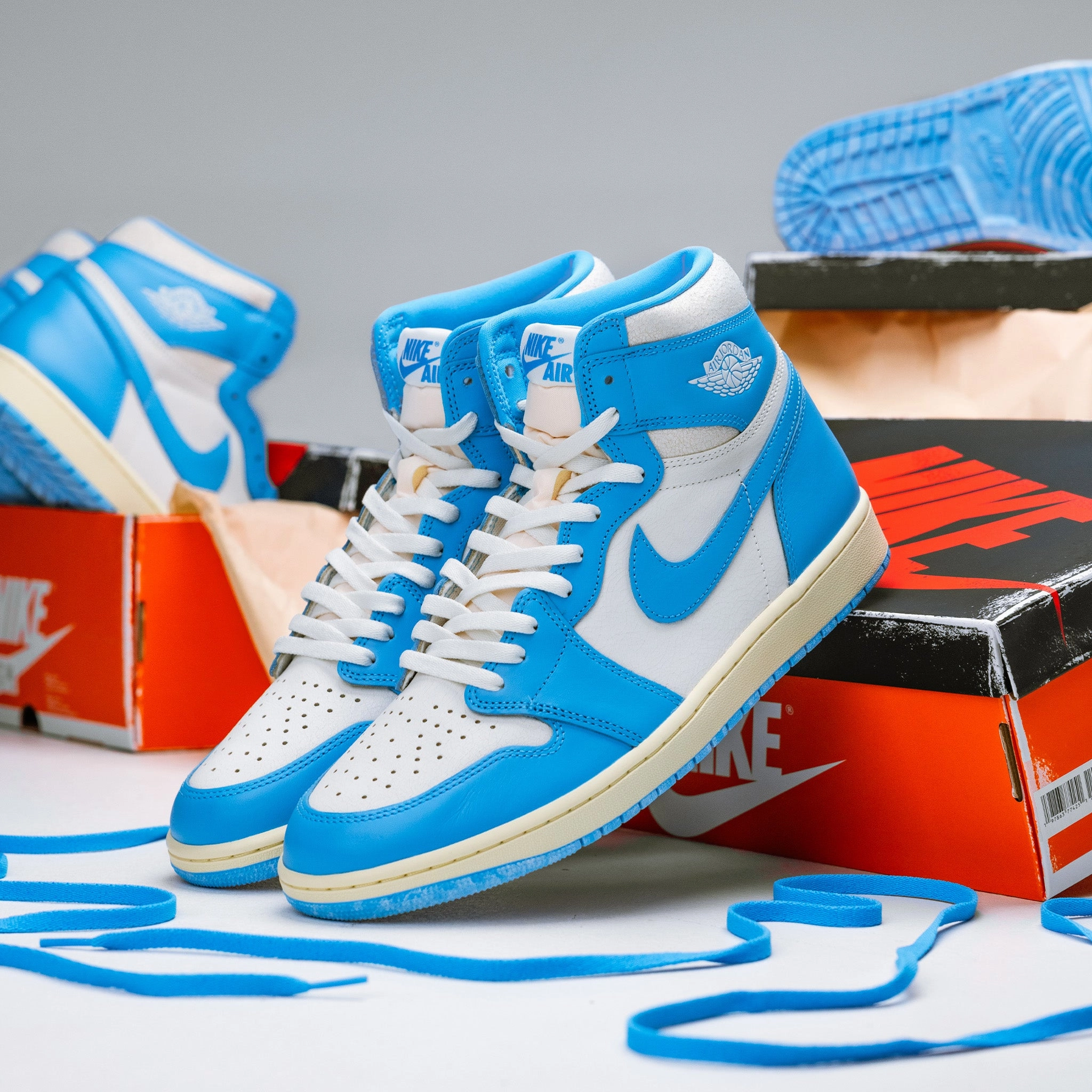 Jordan 1 Retro High OG UNC Reimagined Rapid Motion Month Strong