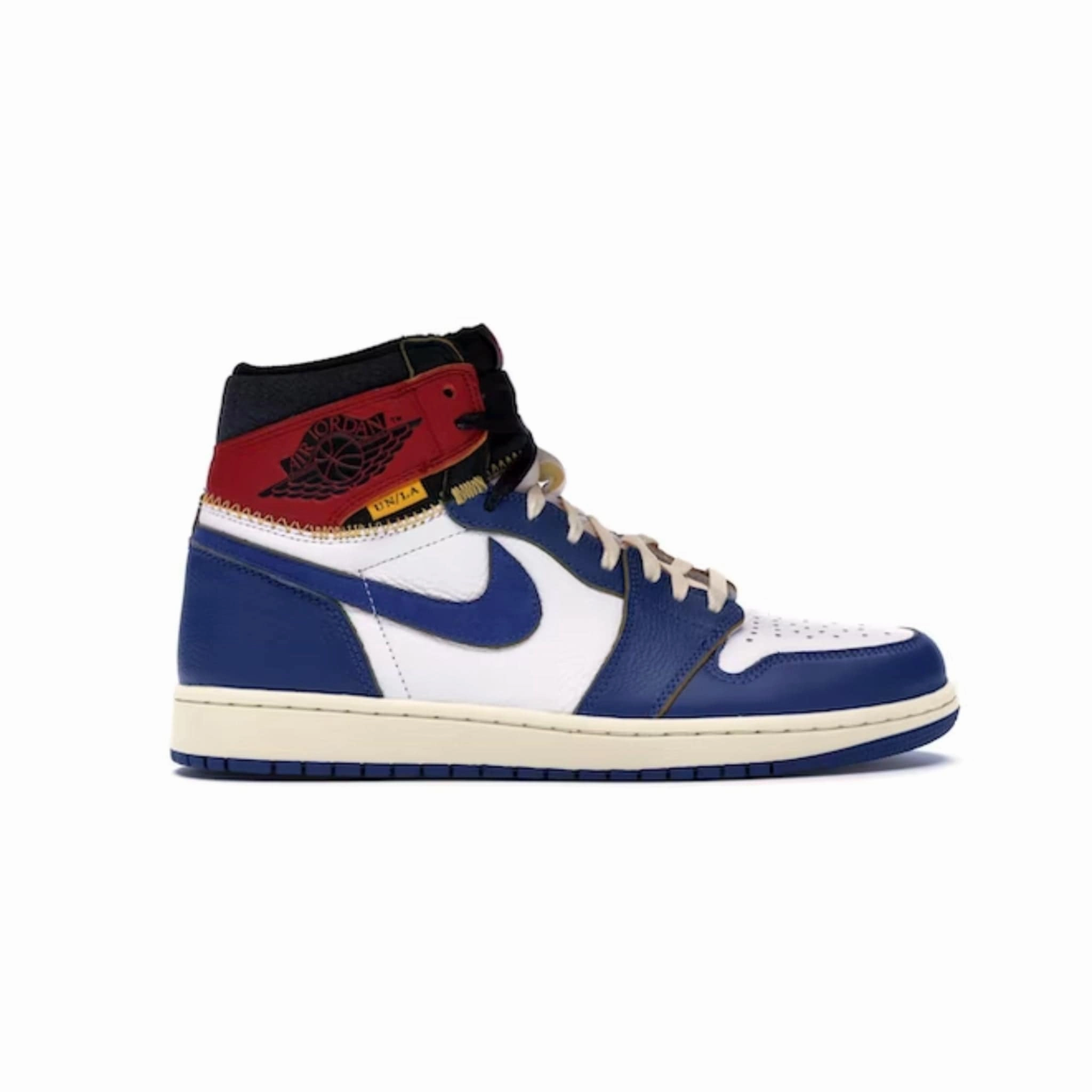 Modern Look Jordan 1 Retro High Union Los Angeles Blue Toe