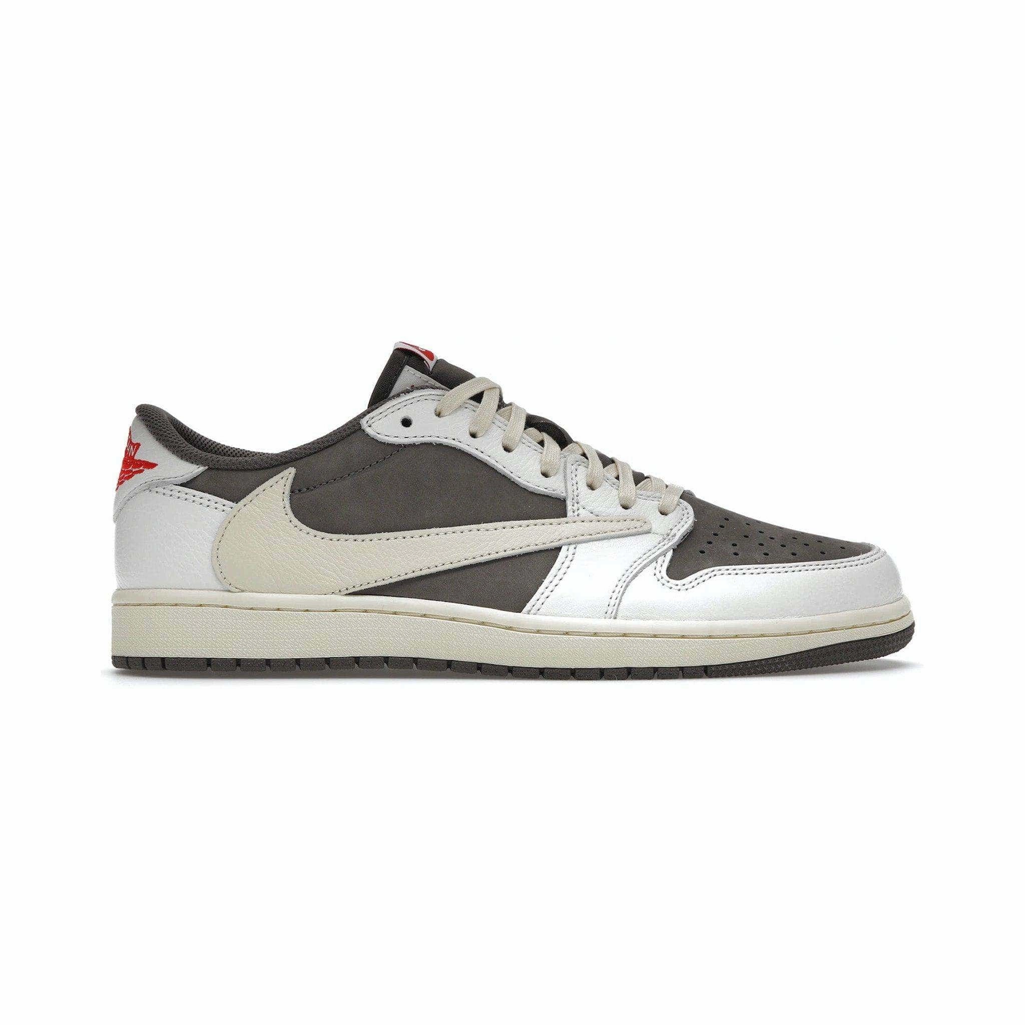 Shock Control Athletic Footwear Jordan 1 Retro Low OG SP Travis Scott Reverse Mocha