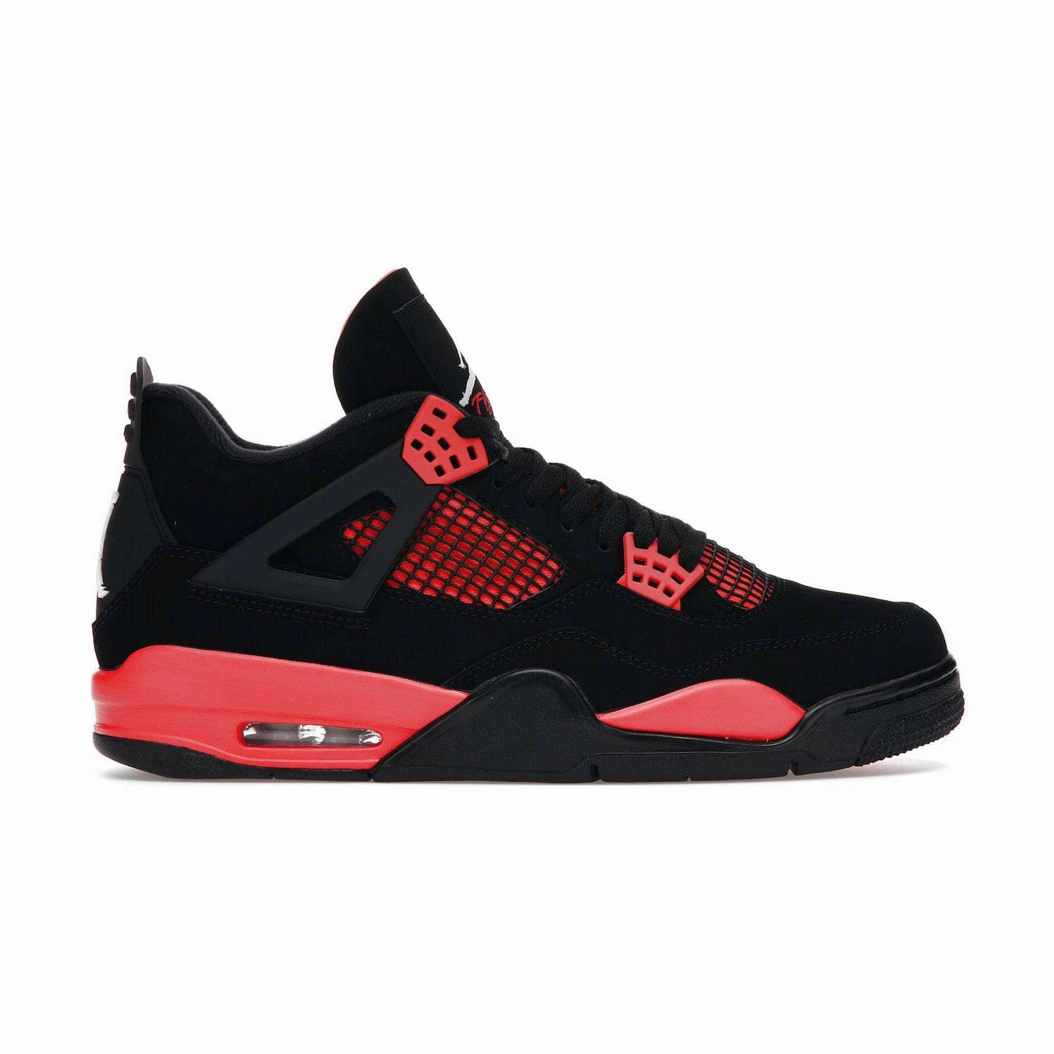 Impact absorption Elasticated Lacing Jordan 4 Retro Red Thunder