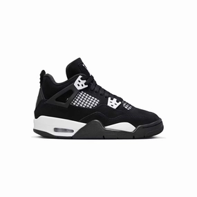 Contoured Footbed Geometry Reinforced sidewalls Jordan 4 Retro White Thunder (GS)