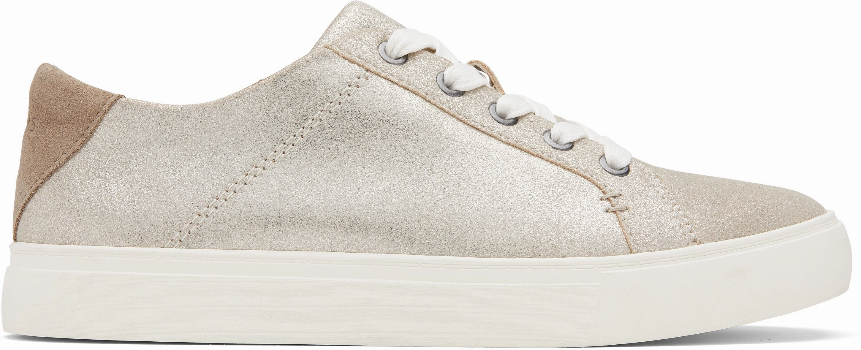 Basic Casual Kameron Sneaker - Champagne Metallic Suede