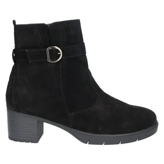 Waldlaufer Women's H-NADJA Classic Ankle Boots Black Lightweight Build Soft cushion
