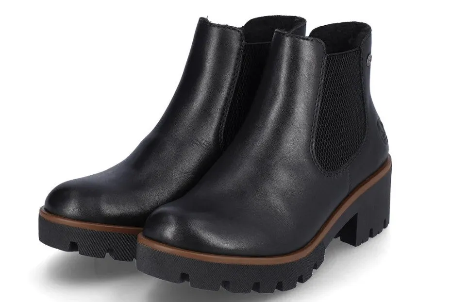 Wild Soul Well   Made Rieker Women's AMALIA 79265 Ankle Boot Black