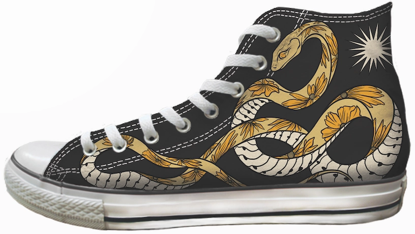 Baggins Original Hi Top Cate Webb Summer Ghosts Moon Tone