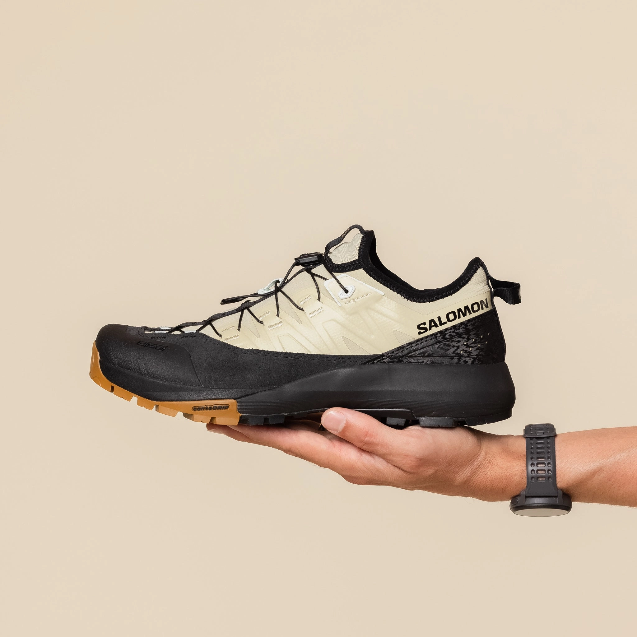 Tech Glow Salomon Advanced - Alpinway Advanced - Pale Olive Green / Black / Ice Flow