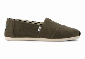 Comfy Slip On Comfort Fit Step Women's Alpargata Classic - Canteen Green Canvas