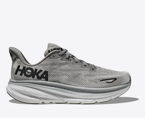 Hoka One One Men's Clifton 9 Sneaker Harbor Mist/Black Comfortable Bottom