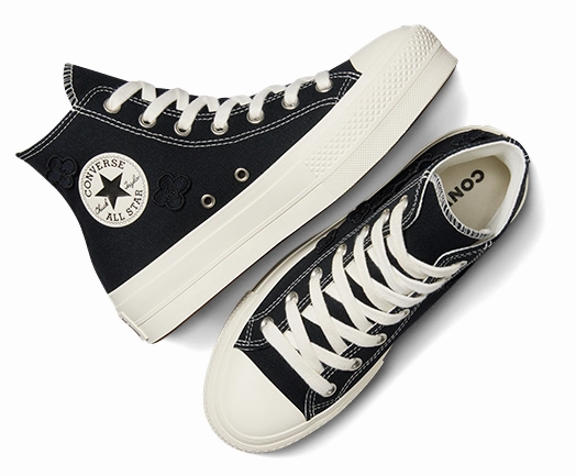 Joint Care Converse Womens Chuck Taylor All Star Hi Top Lift Black/Black/Egret