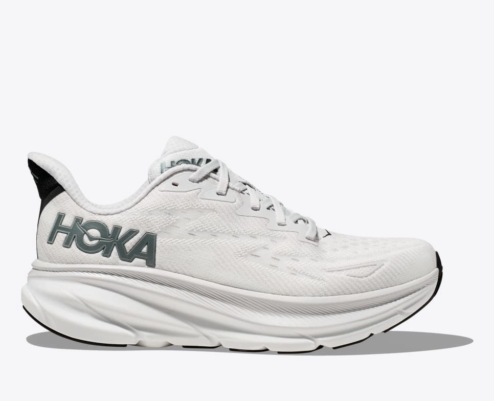 Hoka One One Men's Clifton 9 Sneaker Nimbus Cloud / Steel Wool Speedy Walk
