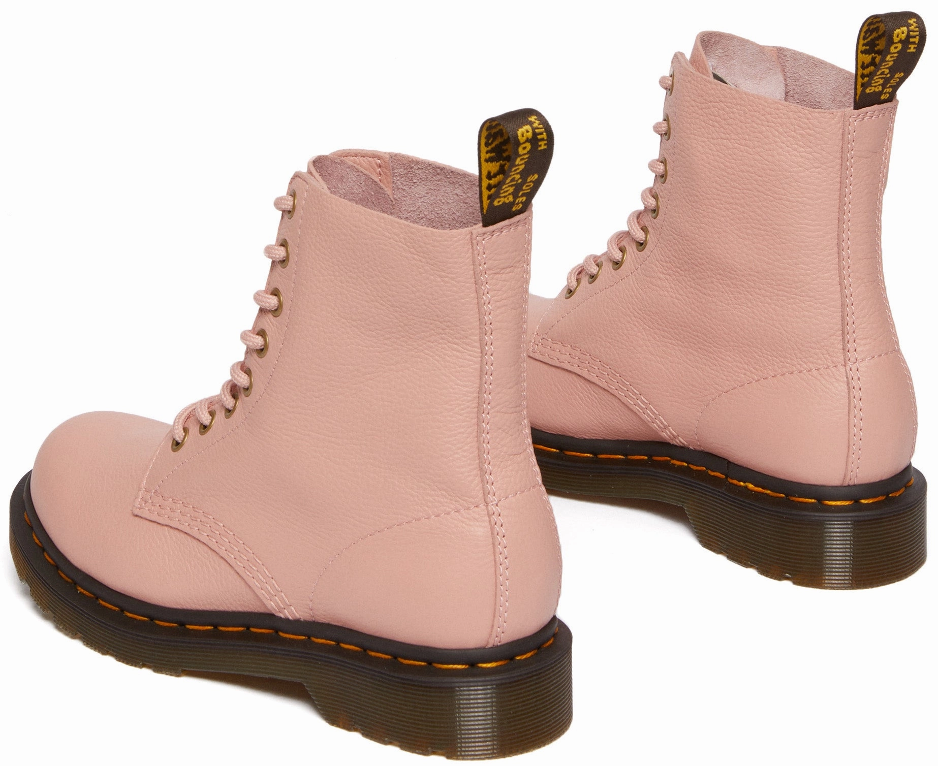Dr. Martens Womens 1460 Pascal Peach Beige Virginia Insulated Comfort Multi Surface