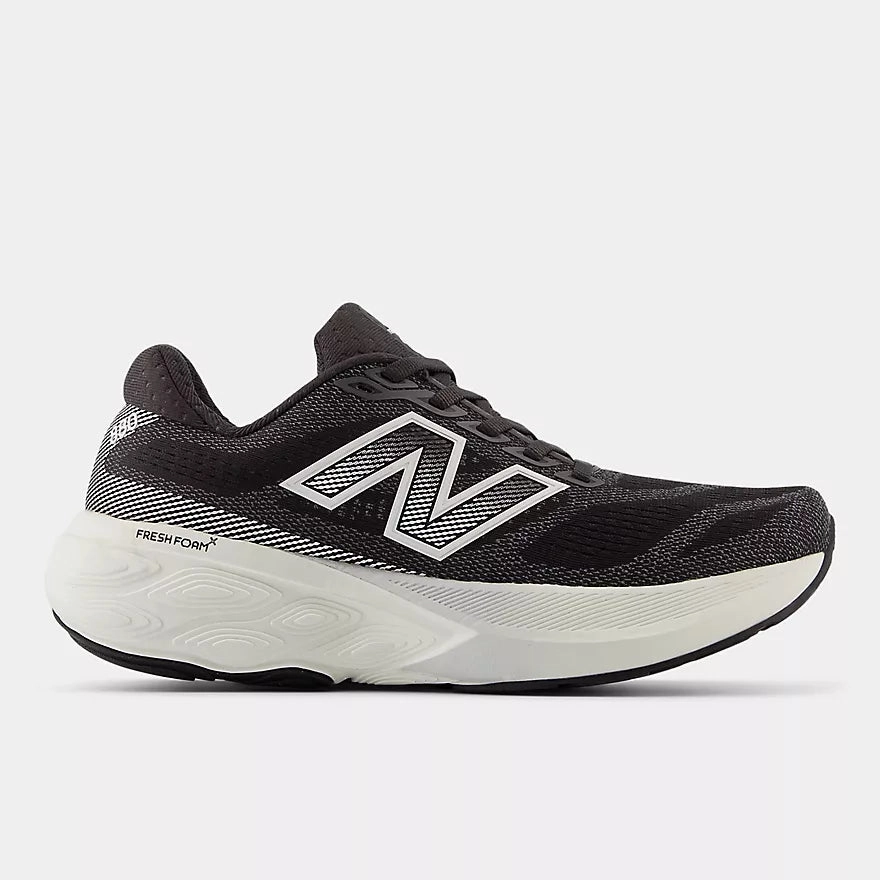 New Balance Men's Fresh Foam 880v15 Black/ White Flexible sole construction Impact Resistant Plate