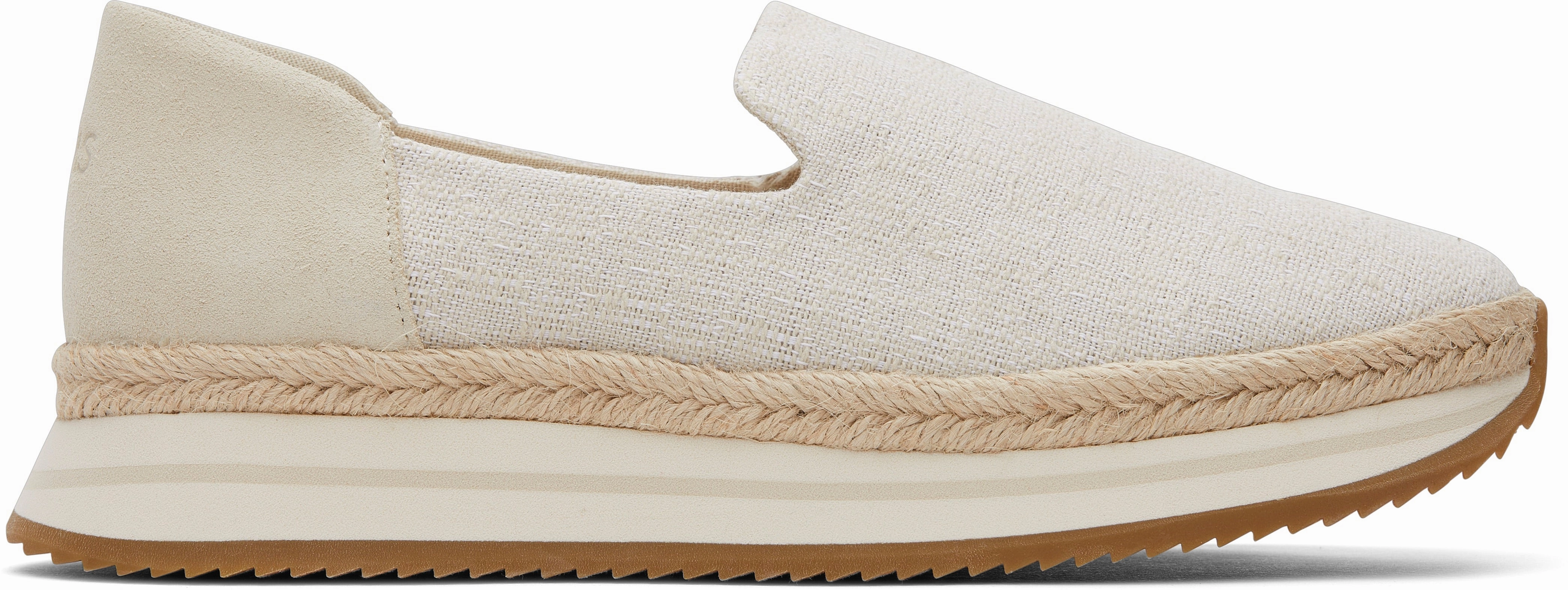 Lace Up Design Motion Flow Jocelyn Espadrille Sneaker - Fog Slub/Suede