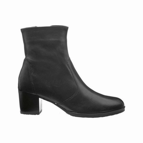 Ara Women's Fiorella (Florenze) Bootie Daytona Black Leather Soft Touch
